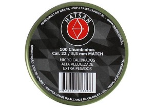 Chumbinho Hatsan Match - Cal 5,5mm (100 un.)